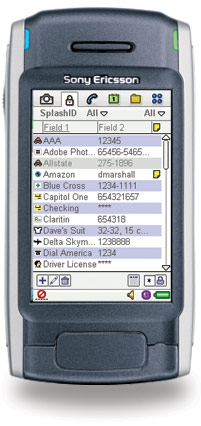 Sony Ericsson P900 910 910i 990 Password Manager