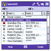SplashID Password Manager for Pocket PC and Windows Mobile Treo