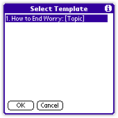 select template