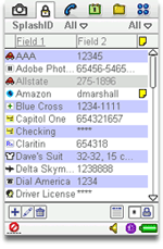 List your usernames and passwords