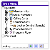 Tree View provides an alternativ way to look at your logins on Treo and Palm