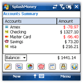 SplashMoney for Windows Mobile Professional