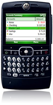 Motorola Q money manager - personal finance on your smartphone