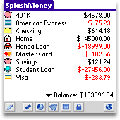  SplashMoney Palm Software App