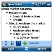 SplashNotes Windows Mobile screen