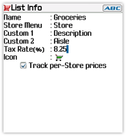 List Info