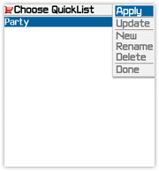 Edit QuickLists