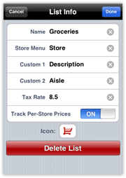 List Info