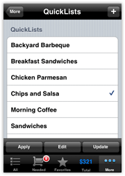 QuickLists