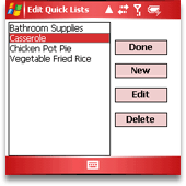 Edit QuickLists