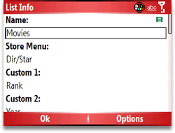 List Info